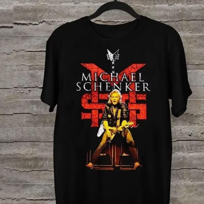 MICHAEL SCHENKER Singer On Tour UFO Band T Shirt Full Size S 5XL
