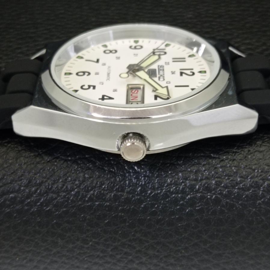 REFURBISHED JAPAN SEIKO 5 AUTOMATIC 6309A MENS WHITE DIAL WATCH a427300-2 QRL-a427300