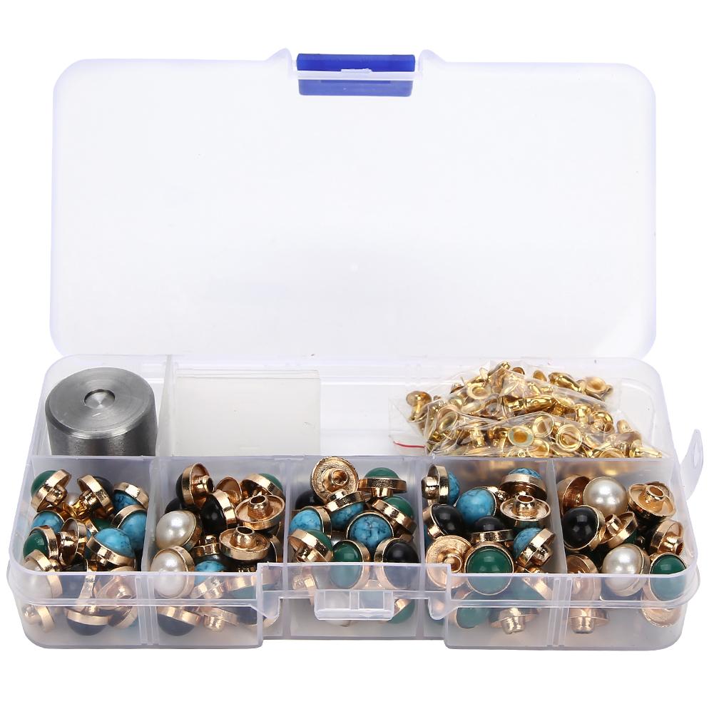 

Цветные заклепки Набор материалов для DIY Кожаные изделия Обувь Шляпы Одежда Смола Аксессуары 10мм