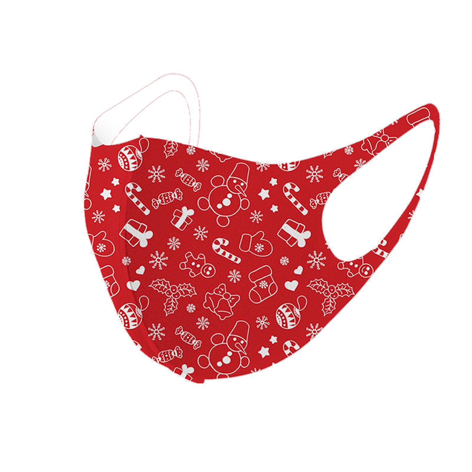 

Детская рождественская маска для лица Детская маска для лица Многоразовая маска для лица Моющаяся дышащая крышка для рта