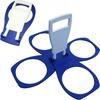 Versatile Plastic Foldable Cup Holder Anti Scalding 4-Cups Drink Carrier Rotating Carousel Cup Carrier Bar