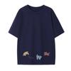 Summer Short-sleeved T-shirt Women's New Pure Cotton Design Sense Niche American Retro Loose Cartoon Half-sleeved Top