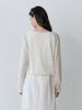 Le Studio Semi-See-Through One-Button Bolero Cardigan (Iv)