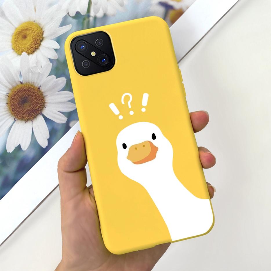 For Oppo Reno 4Z 5G Case CPH2065 Lovely Candy Painted Cover Soft Silicone Phone Case For Oppo Reno4 Z Reno4Z Fundas 6.57'' Coque