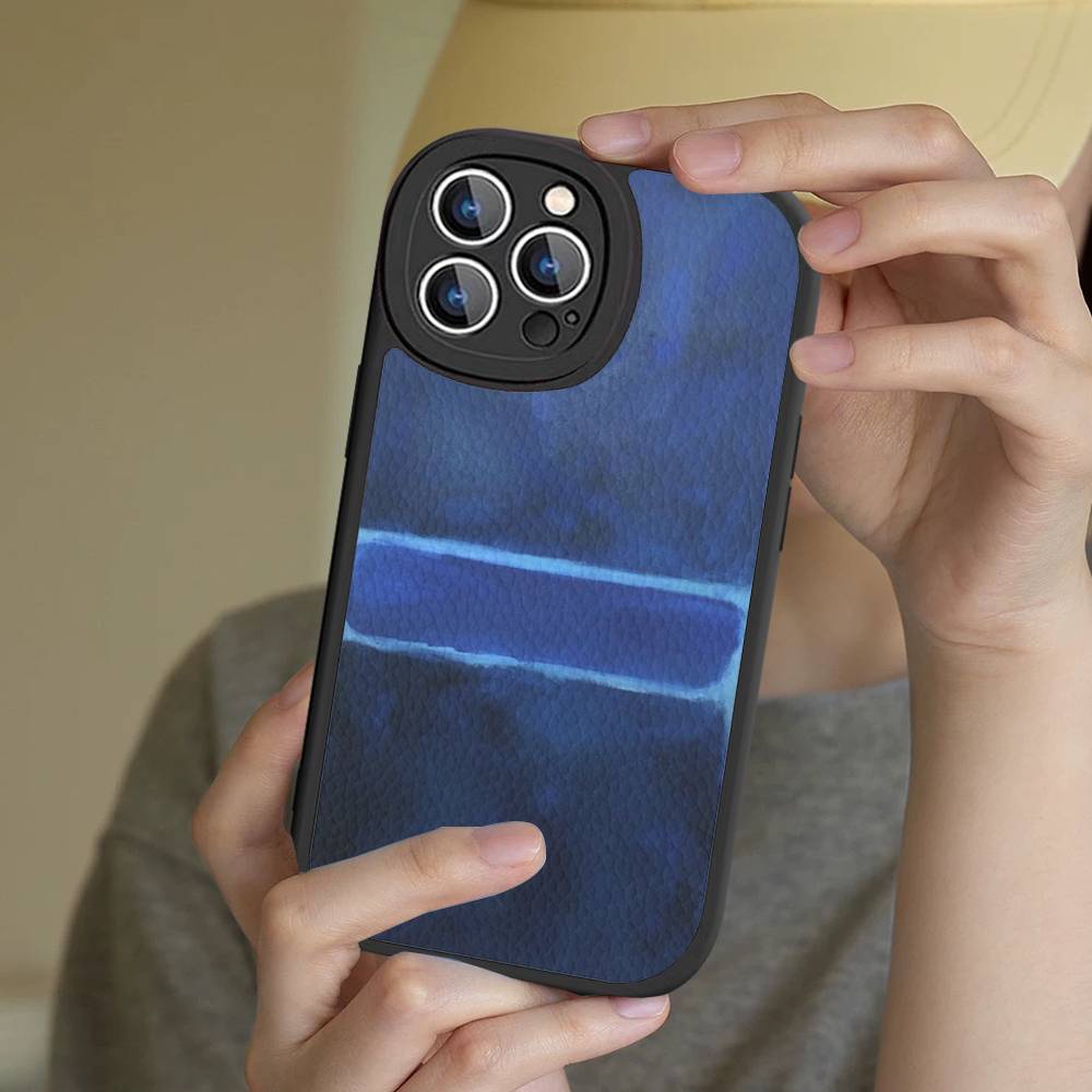

Abstract Art M-Mark R-Rothko Phone Case For IPhone 16 15 14 13 12 11 Pro Max Plus Shockproof Leather Cover iphone 11 pro