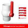 PVC Ball Valve Set: 4-Point and 6-Point Water Supply Valves for DN25, 32, 40, 50 Pipes