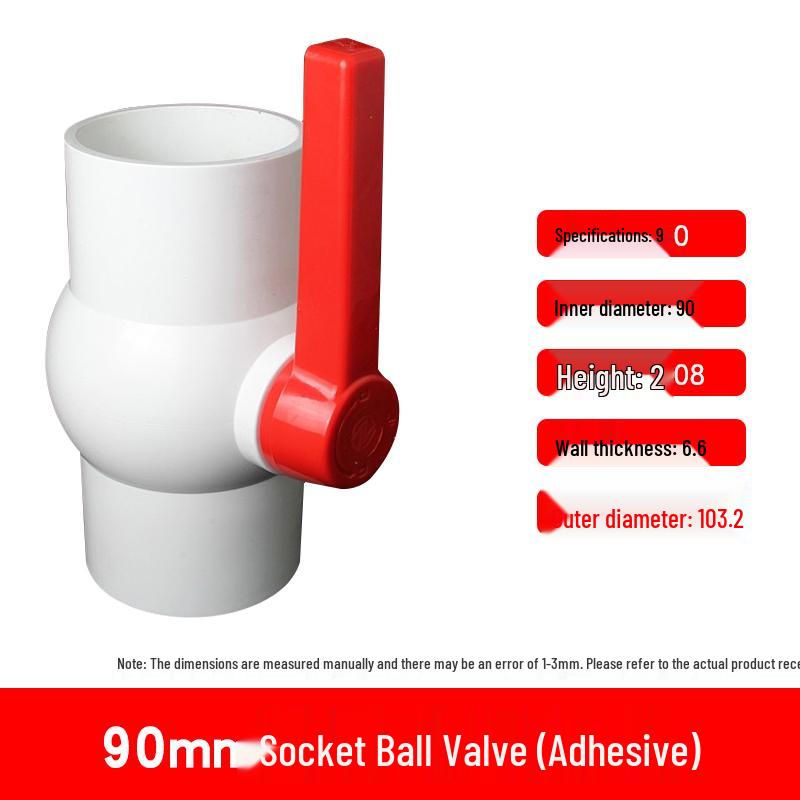 PVC Ball Valve Set: 4-Point and 6-Point Water Supply Valves for DN25, 32, 40, 50 Pipes