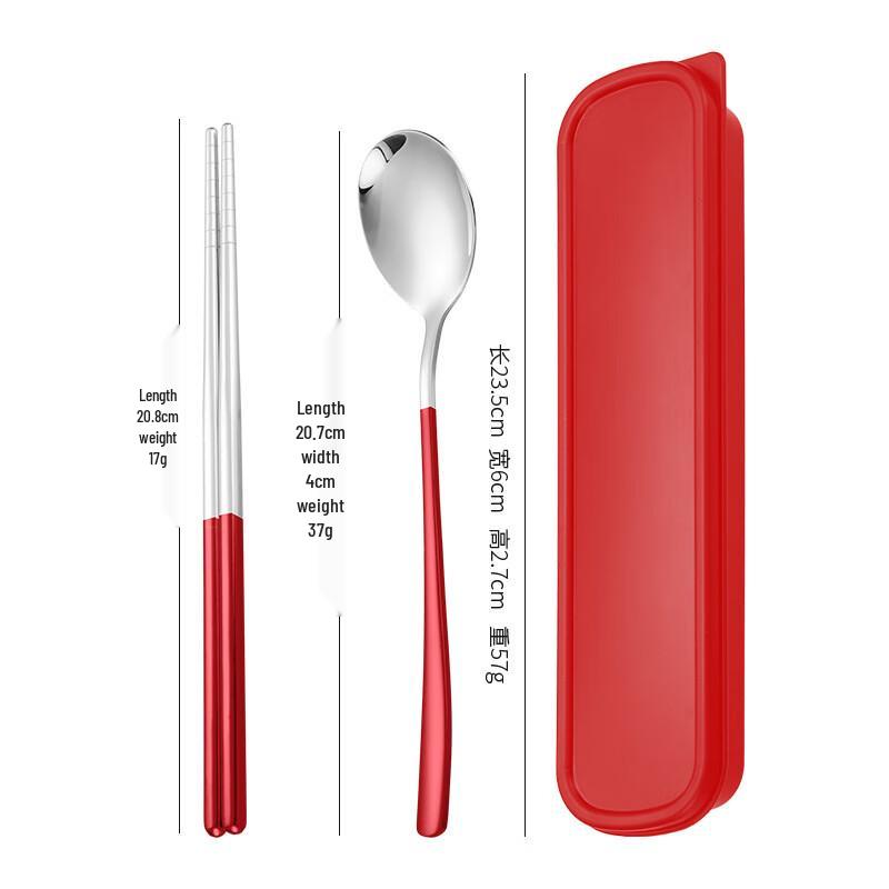 ZISIZ Portable Stainless Steel Cutlery Set