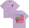 Bad Bunny Debi Tirar Mas Fotos DTMF T Shirt Costa Rica Se Gui Mo Aqui Tshirts Men Women Vintage 90s Cartoon Short Sleeve Tshirt