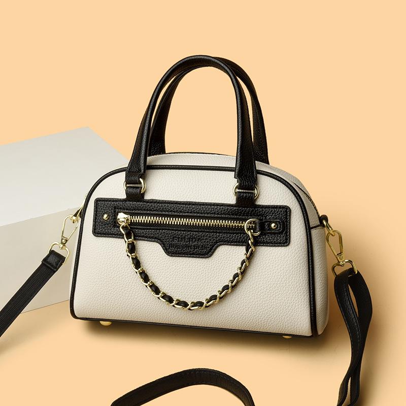 Simple Hand Held Bowling Bag for Women's New Style Niche Bag with One Shoulder Crossbody Pillow Bag