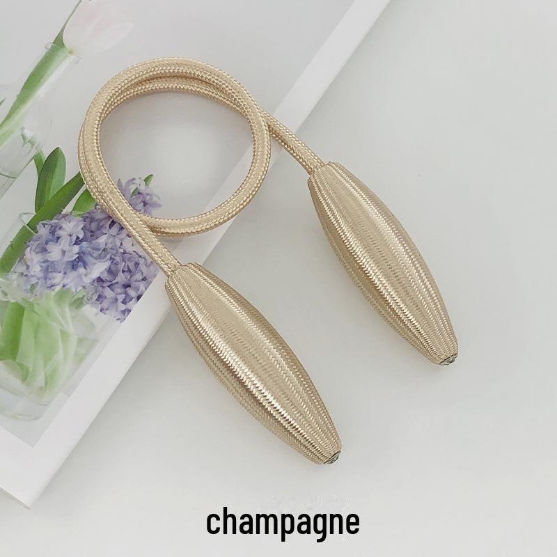 

Элегантный металлический зажим для подхвата штор Single шампанского