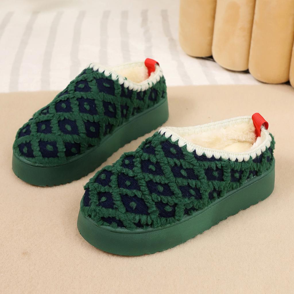 Fashion Women Cute Fluffy Soft Shoes Women Slippers Warm Winter Home Boots Plush Bedroom Ladies Female Shoes Lightweight Slides Women