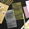 Wasserdichte Buchstaben- und Zahlenaufkleber: DIY Dekorative Klebeetiketten