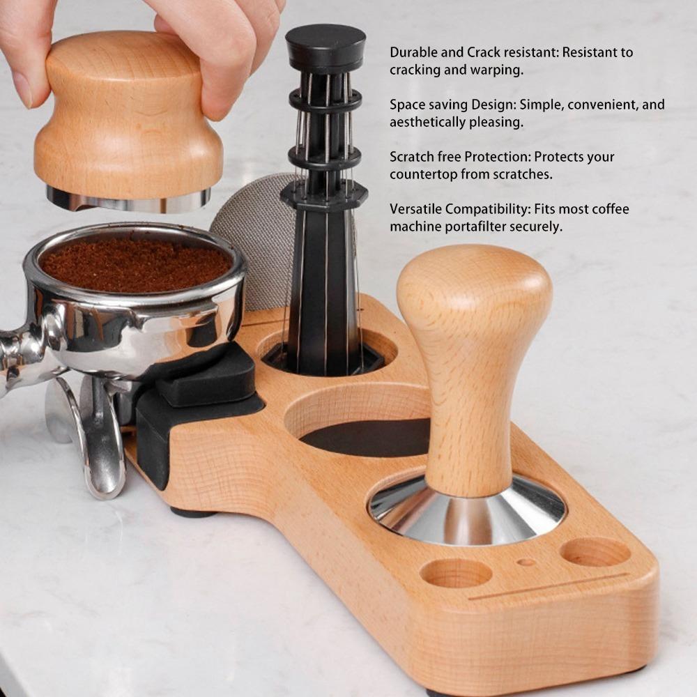 51mm 53mm 58mm Compatible Coffee Tamping Station Espresso Tamping Station Espresso Machine Area