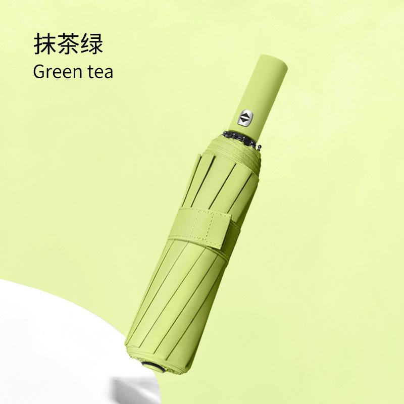 12-Bone automatic folding durable umbrella large double weather and rain shading sun protection UV protection umbrella