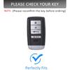 for Acura Leather Key Fob Cover with Keychain Compatible with MDX CDX RDX RLX TLX TLX-L ILX NSX