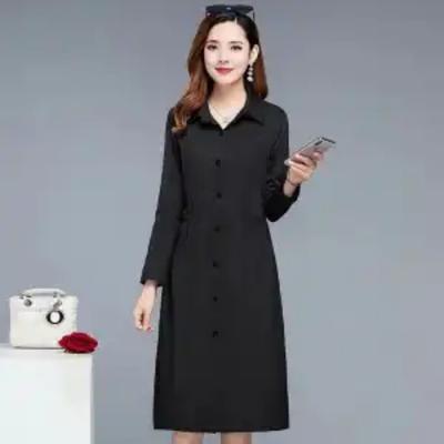 Fashionable Thin Spring and Autumn Windbreaker Women's Mid-length Spring Suit New Korean Slim Middle-aged Women's Jacket