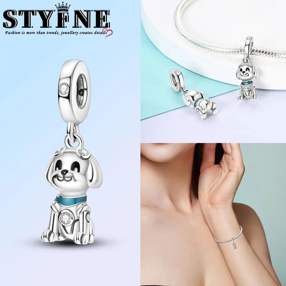 Anniversary Copper Color Cute Cat Blue Moon Owl Rabbit Mermaid Animal Charms Pendants Fit Original Bracelets Diy Jewelry