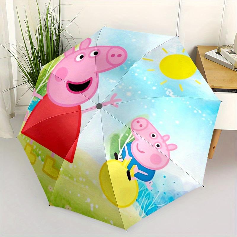 1pc Peppa Pig, Outdoor Adventure Themed High-quality Umbrella,Automatic Opening and Closing Umbrella,Multi-functional Umbrella G0811060