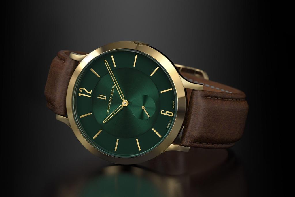 Lilianthal Berlin Brown Watch with Small Made In Men's Seconds, Germany, L01-219-CB046BS