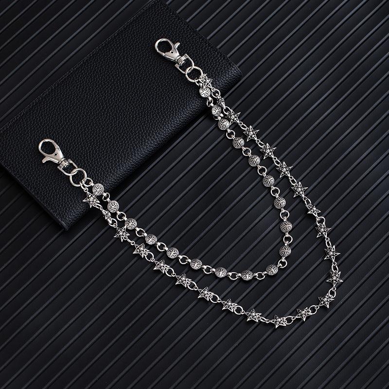 Men's and Women's Five Pointed Star Hope Tree Double-layer Waist Chain