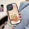 Cartoon Capybara Leather Phone Case For IPhone 16 16e 15 14 13 12 11 Pro Max Plus Mini Cover