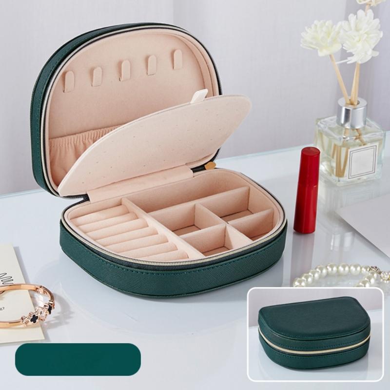 Elegant Jewelry Organization Case Professional Jewelry Storage Holder Box Practical Leather Case for Safekeeping