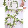 Exquisite 2x Artificial Wisteria Flower Vine Ideal For Elegant Indoor And Outdoor Decoration