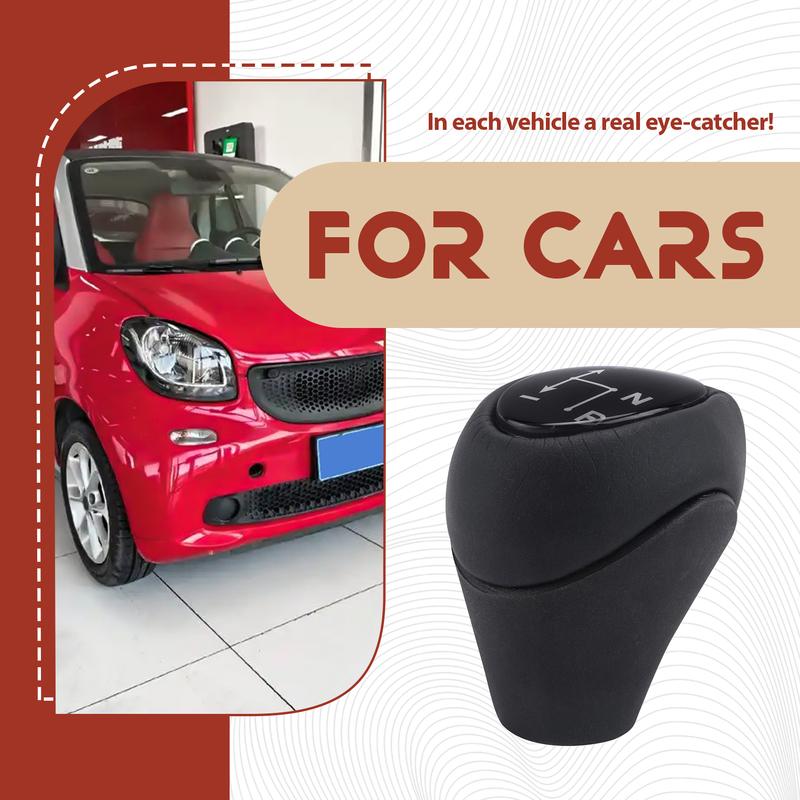 Gear Knob Automatic Knob Black For Smart Fortwo 450 451 1998-2014 Smart Roadster 452 2003-2006 Gear Head Case Sleeve