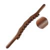 Guasha Wood Back Massage Roller Stick with 31 Beads Lymphatic Drainage Body Shaping Massager Tool for Relaxation