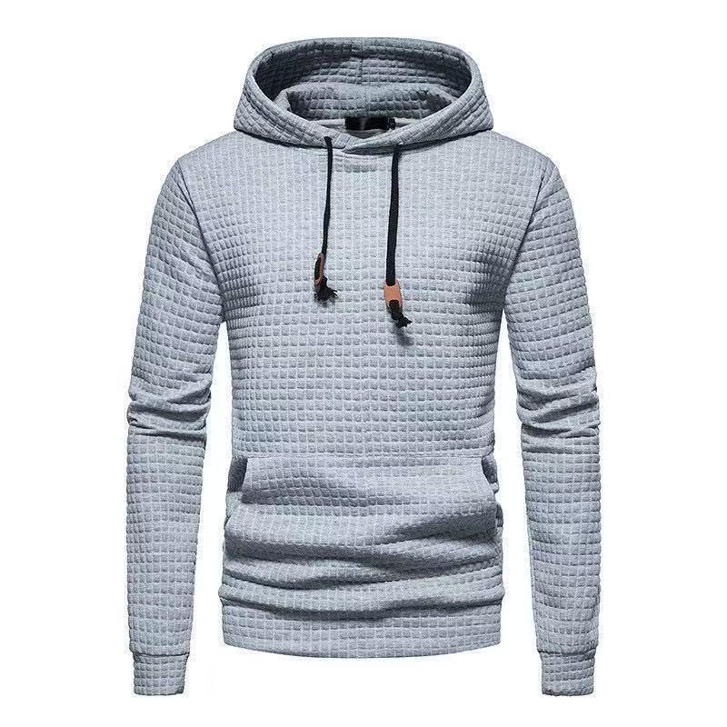 Men's European Size Jacquard Pullover Hoodie