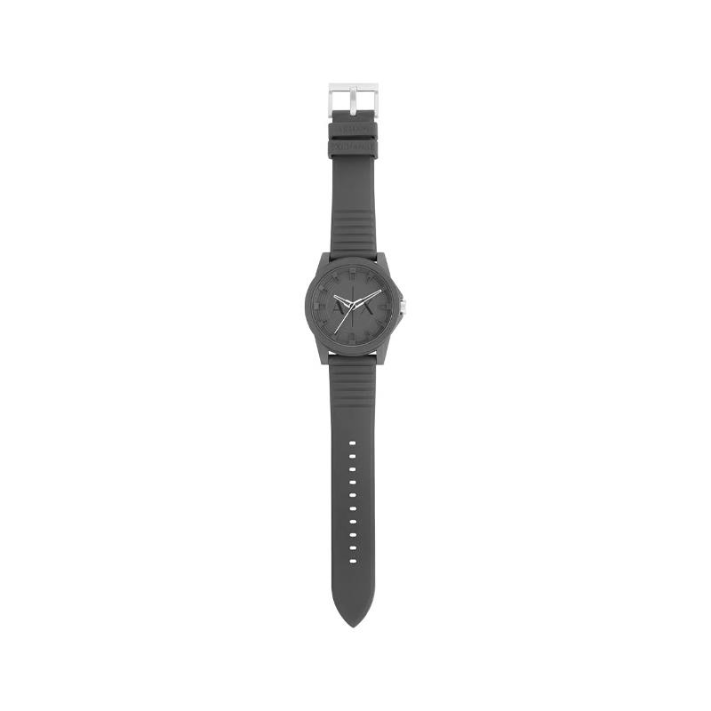 Armani Exchange AE Armbanduhr Quarzwerk Silikonarmband Schwarzes Zifferblatt Herrenuhren Box AX7159SET