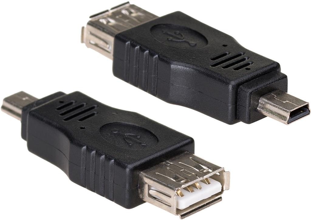 Adapter Akyga AK-AD-07 USB 2.0 A(F) - mini USB B(M) OTG