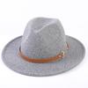 Popular European and American high-end wool top hat, men's and women's fashion versatile elegant top hat jazz hat