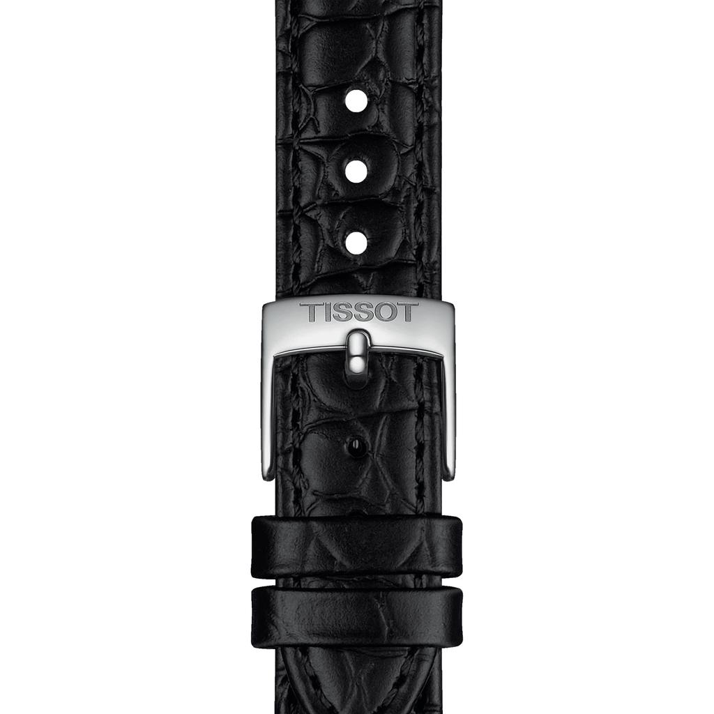 Tissot Leather Strap silver Dial Men's Fashion Watch T143.210.16.033.00