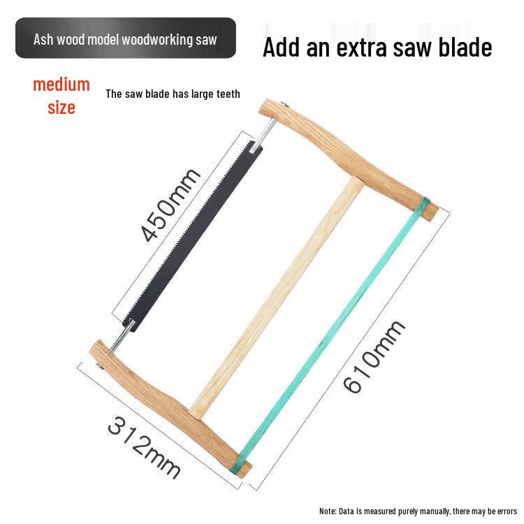 Vintage Οικιακό Υπαίθριο Χειροπρίονο για Ξυλουργική - Παλιομοδίτικο Εργαλείο Πριονιού Σκελετού