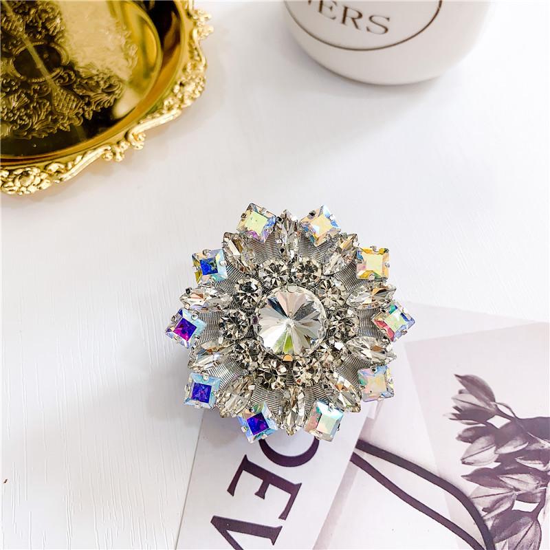 

Luxury Diamond-Encrusted Airbag Mobile Phone Holder, Retractable Lazy Rhinestone Anti-Drop Bracket, Desktop Universal Hot