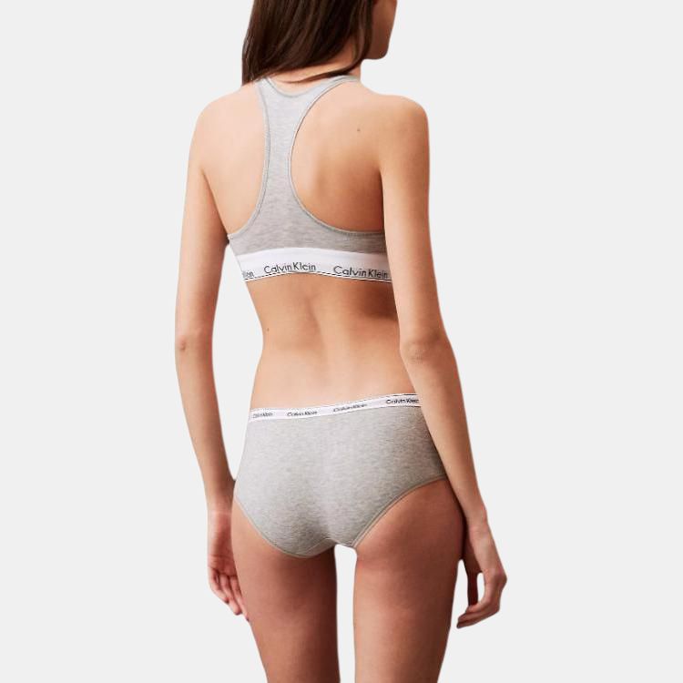 Calvin Klein Letter Waistband Comfortable Low Rise Triangle Underwear Women underwear Gray QD5045-050