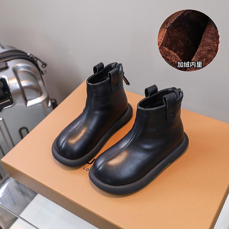 Little dark horse classmate autumn and winter children's short boots fashionable and simple girls boots girls princess boots