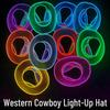 LED Glowing Cowboy Hat: Halloween & Christmas Decoration Gift