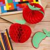 4/6PCS Dia.10cm/17.5cm Apple Garland Art Paper Red Apple Festoon  Wedding Festival