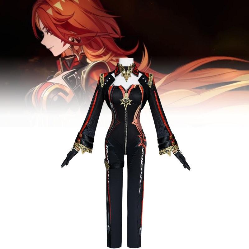 Adorable Mavuika Cosplay Costume Set For Genshin Impact Featuring Stylish Accessories