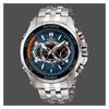 Casio EDIFICE Simple Business Casual Blue and Red Contrast Color Solar Powered Six Bureau Radio Classic Pointer Four Eyes and Eight EQW-M710D-2A