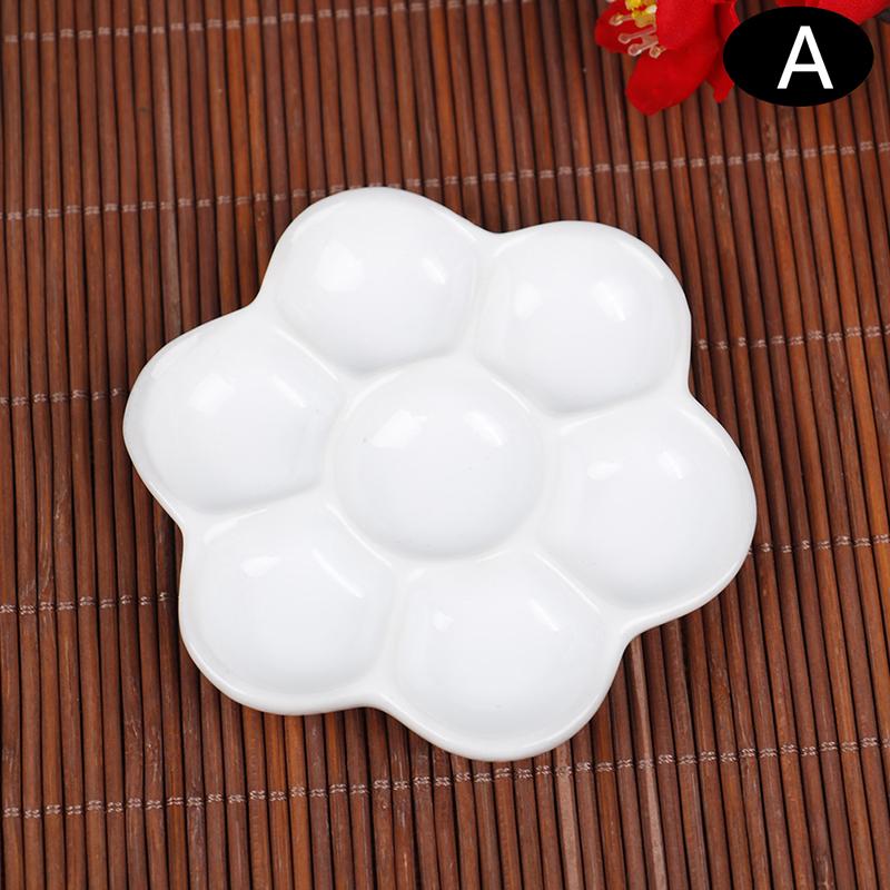 

1 шт. Керамическая палитра для художника, художественные принадлежности, поднос для пигментов, палитра для акварели и гуаши as the picture