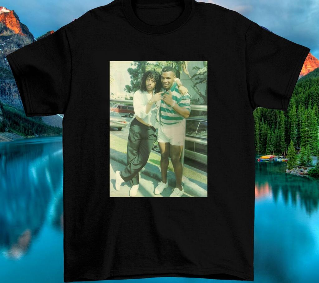 26 Rick James and Mike Tyson T Shirt Tee Cotton Size S To 5XL Black Unisex T-Shirt