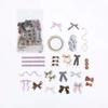 40pcs PET Transparent Flowers Stickers DIY Deco Scrapbooking Junk Journal Plants Flowers Sticker Stationery Supplies
