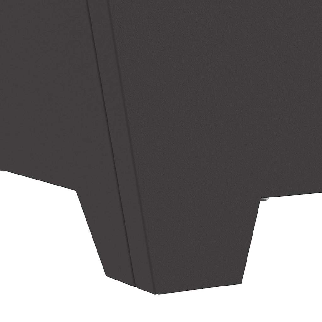 Fire Pit Black 60 X 60 X 30 Cm Steel