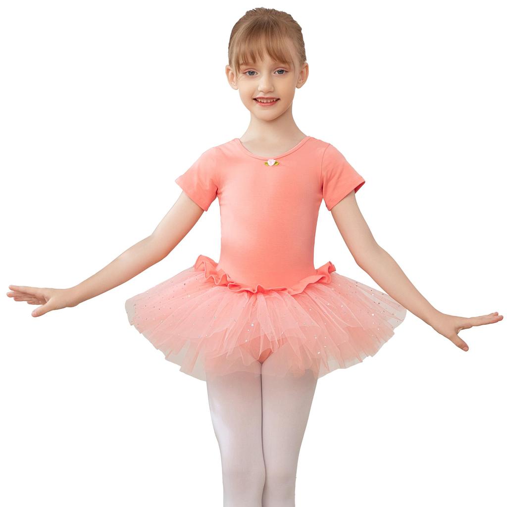 Girls Ballet Leotards Tutu Dress Balleriana Ballet Skirt For Kids Children Ballet Gymnastics Gauze Skirt