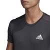 adidas Own the Run Short Sleeve Running T-Shirt, Men's, Black (FS9799), Size J/M (equivalent to Japanese size M)