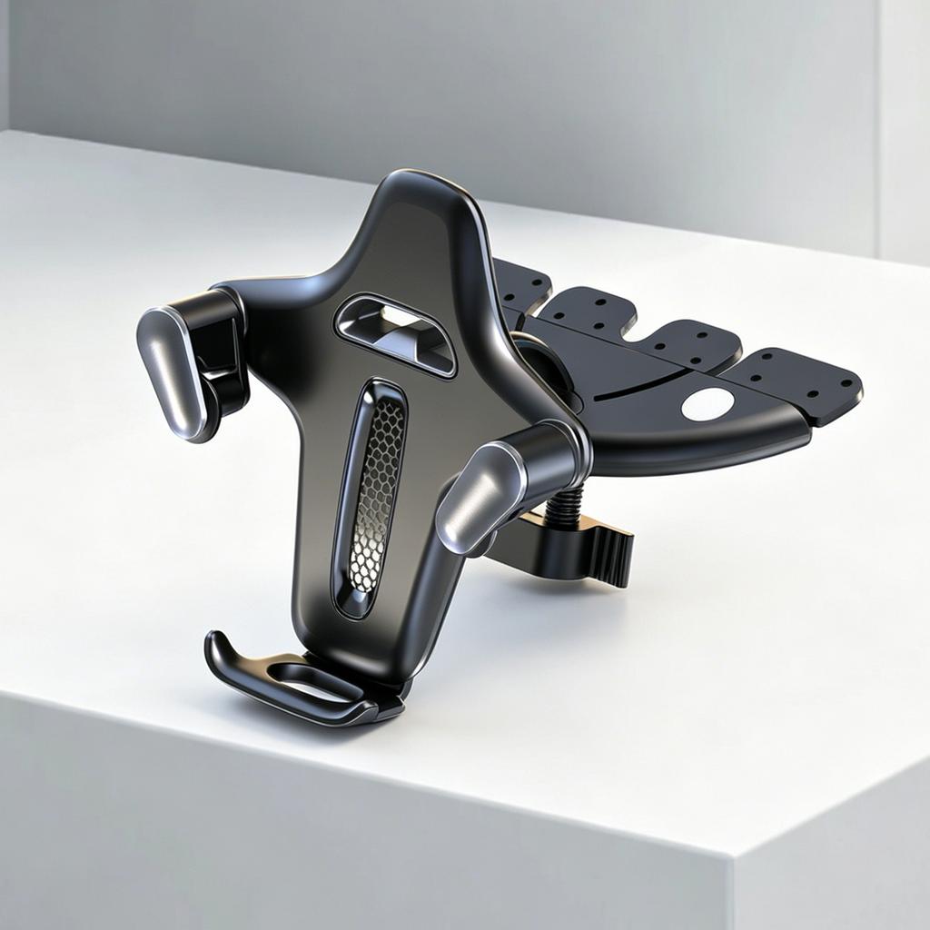 Y-Shape Car Cellphone Holder Compact Disc Slot Mobile Cell Stand Car Vent Phone Holder Compatible for iPhone and All Smartphones
